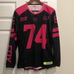 Moto X FOX 74 motocross long sleeve hot PINK black size Large